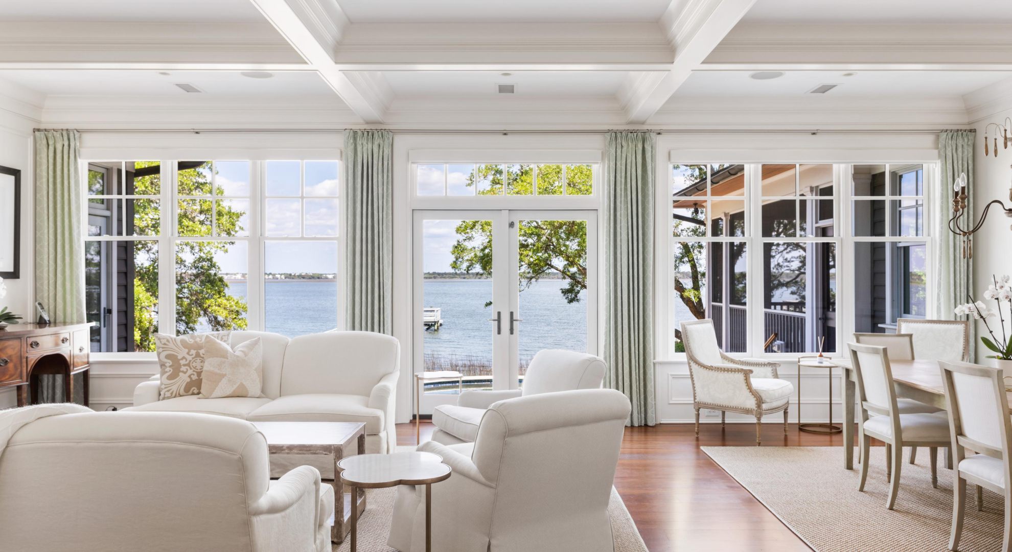 Modern home living room space